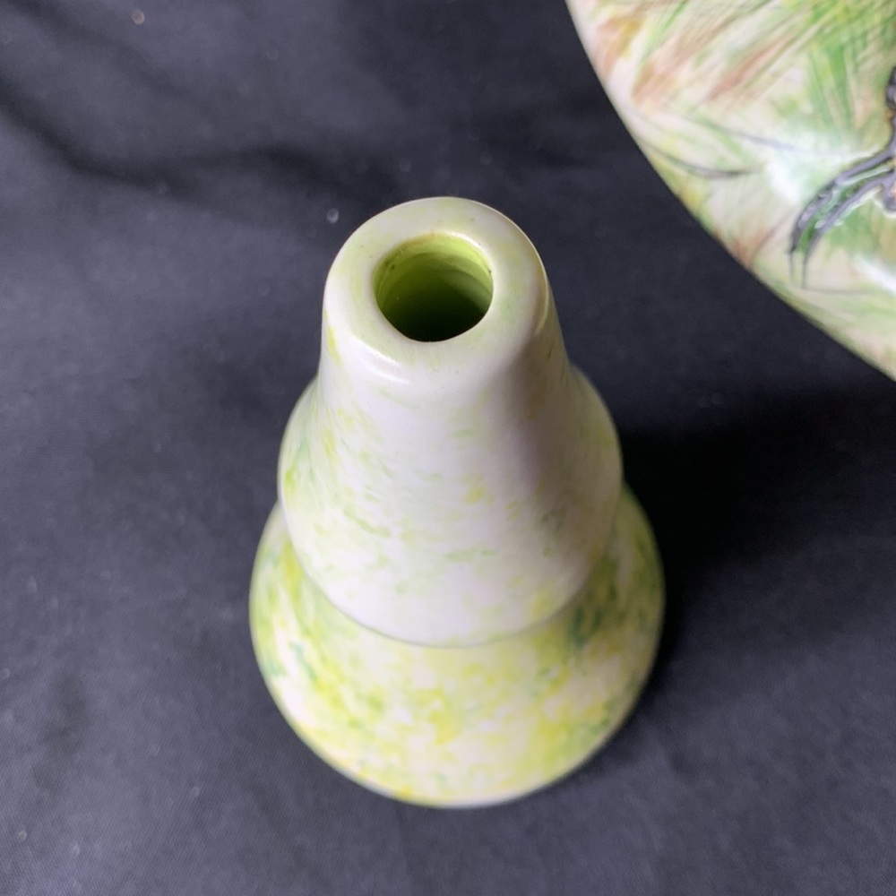 Vintage Artist Design hand painted and etched Ceramic Decanter with poppies - Picture 8 of 11